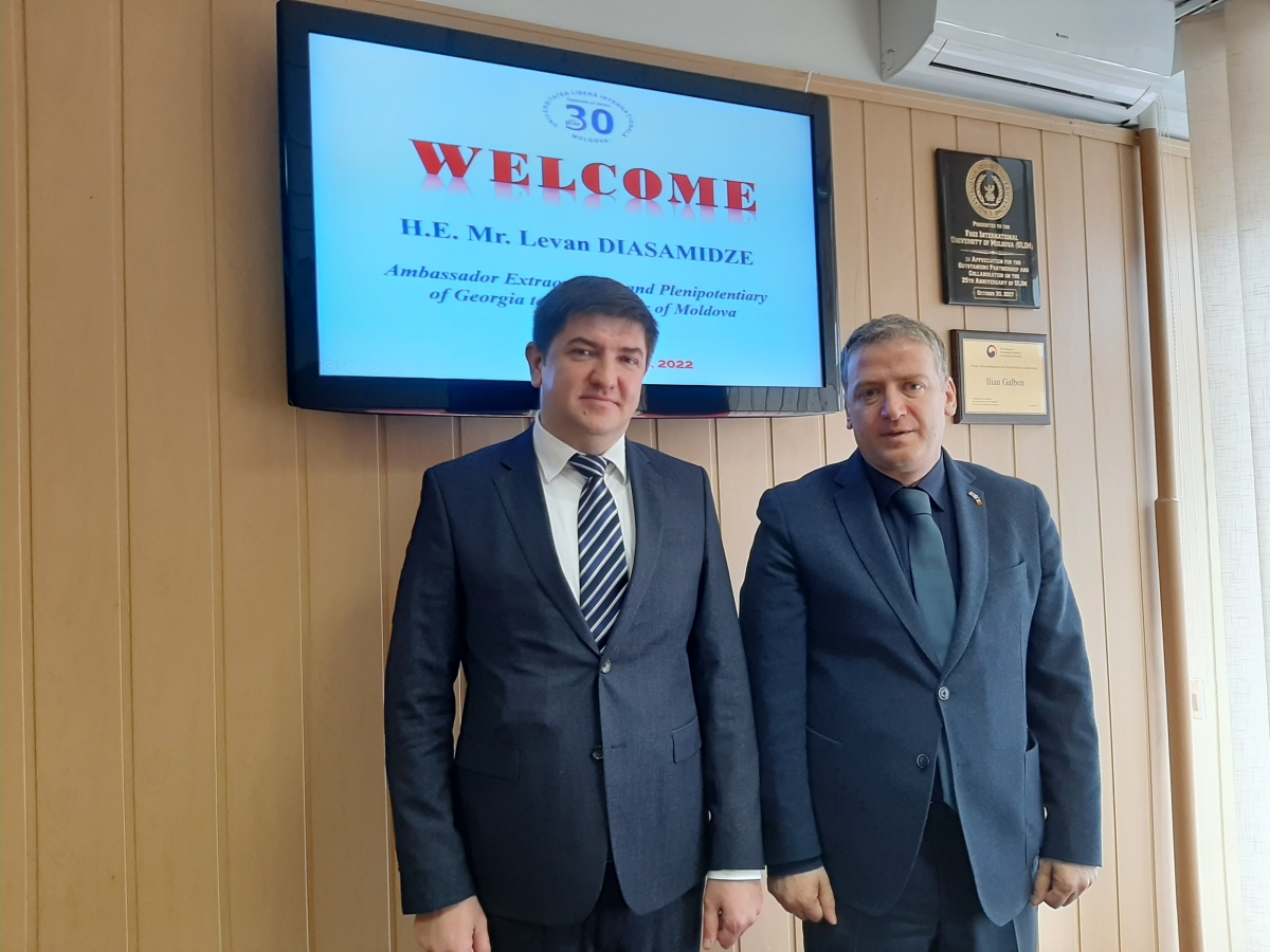 Noul Ambasador al Georgiei în vizită de curtoazie la ULIM