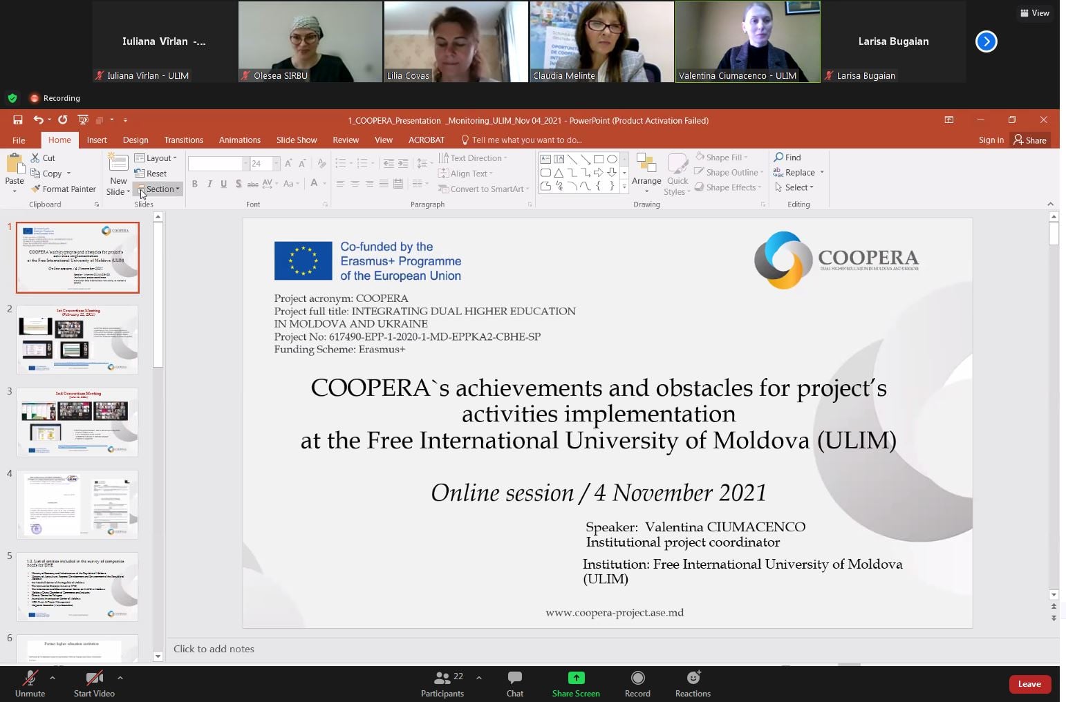 Vizita de monitorizare în cadrul proiectului ERASMUS+, COOPERA