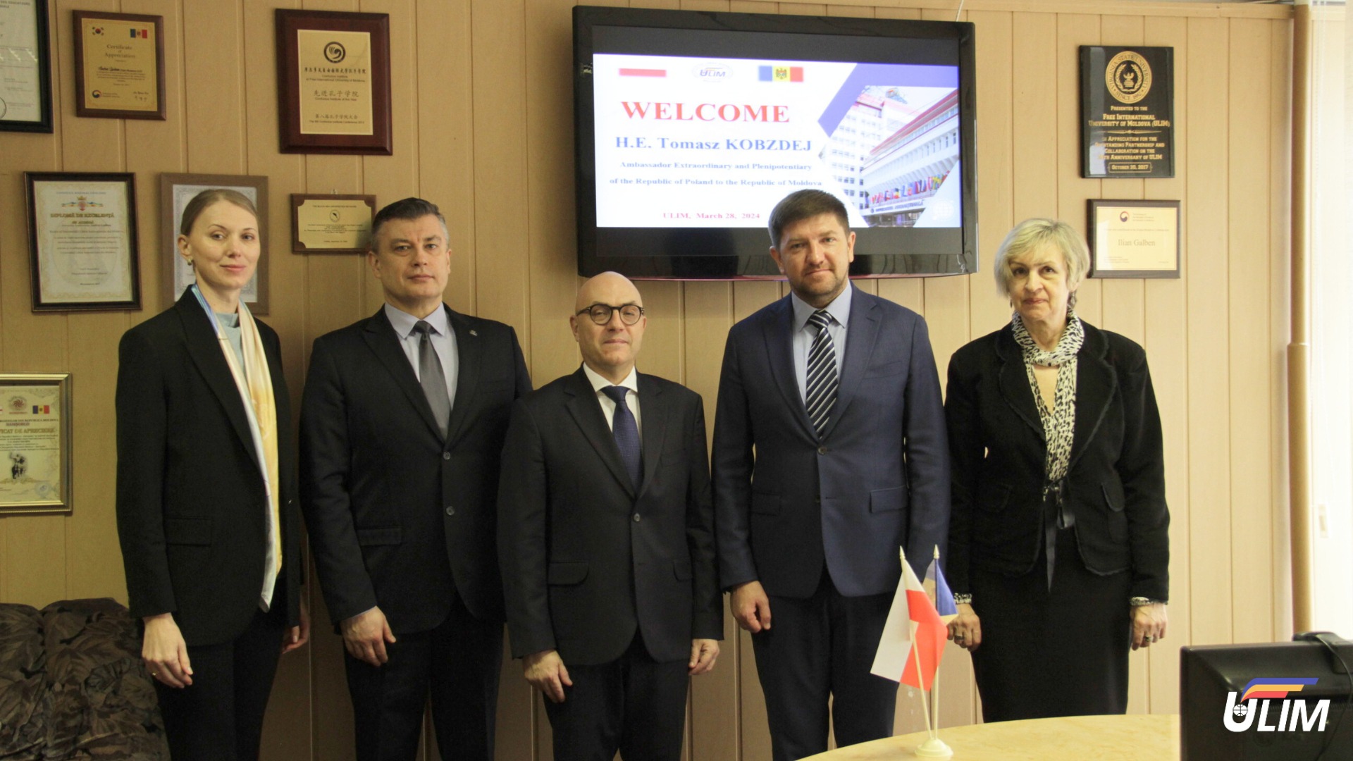 Ambasadorului Poloniei în Republica Moldova în vizită la ULIM