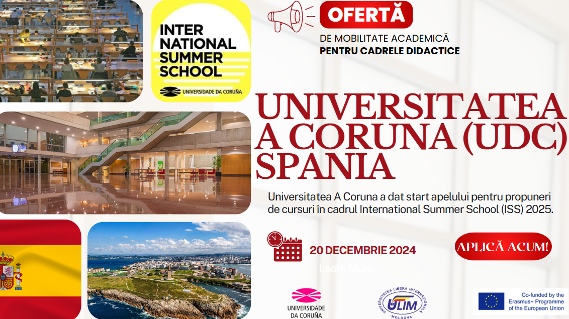 Deschiderea Apelului pentru Propuneri de Cursuri – UDC International Summer School 2025 – 2025