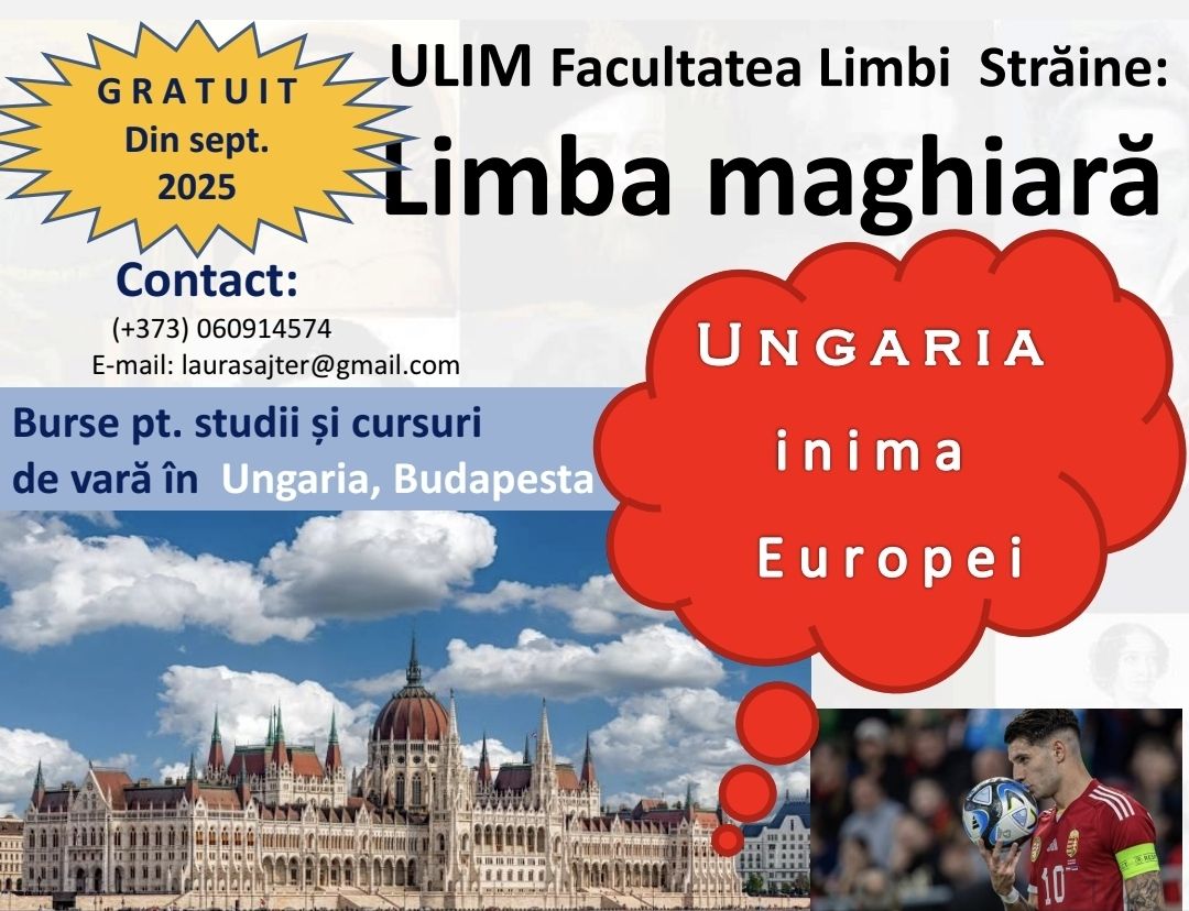 Înscrieri deschise la Cursuri gratuite de limbă maghiară – ULIM